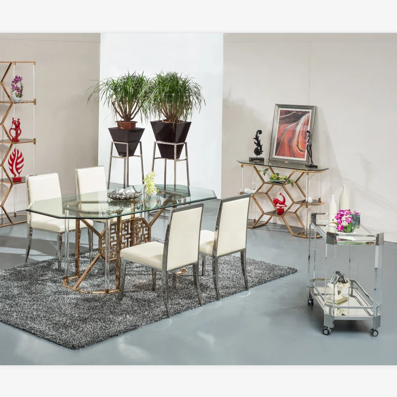 
Gold King mobile Hote Serving Cart/ Bar Wine Cart 