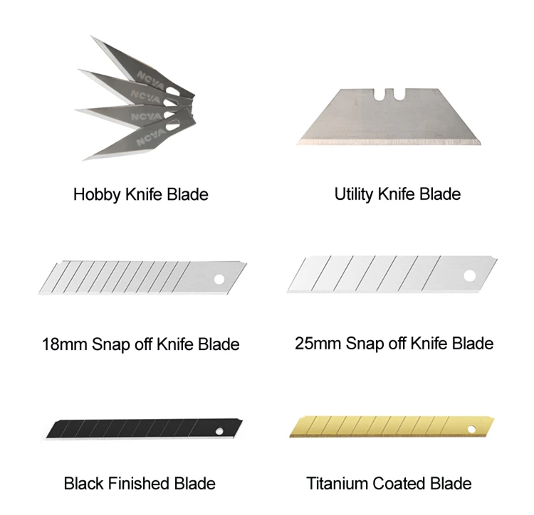 Utility knife steel blade for cutting