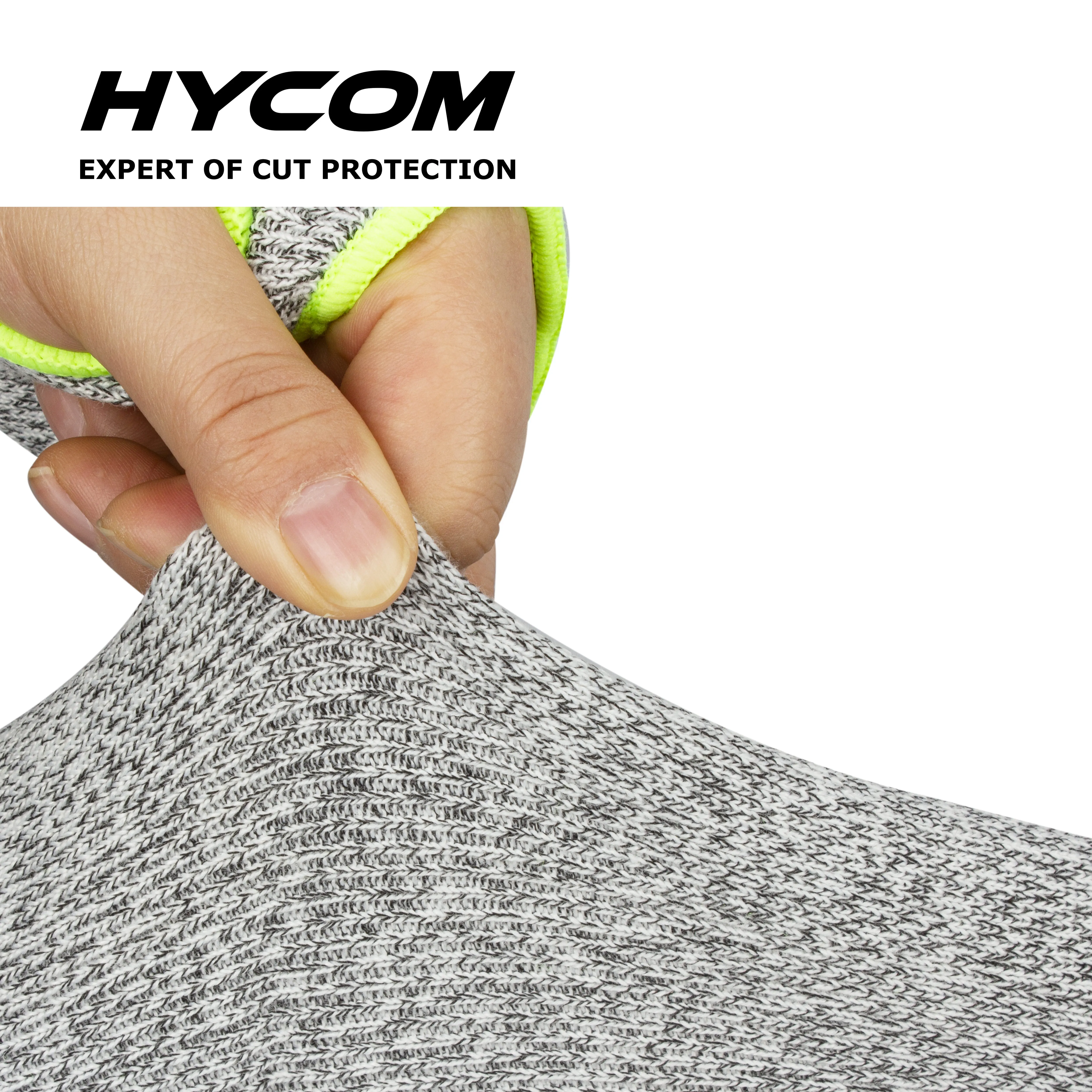 Hycom cut resistant hppe high cut industrial sleeve for workers