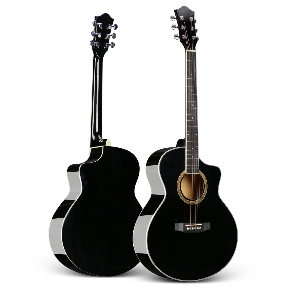 Дешевая Акустическая гитара 40 дюймов Студенческая акустические гитары