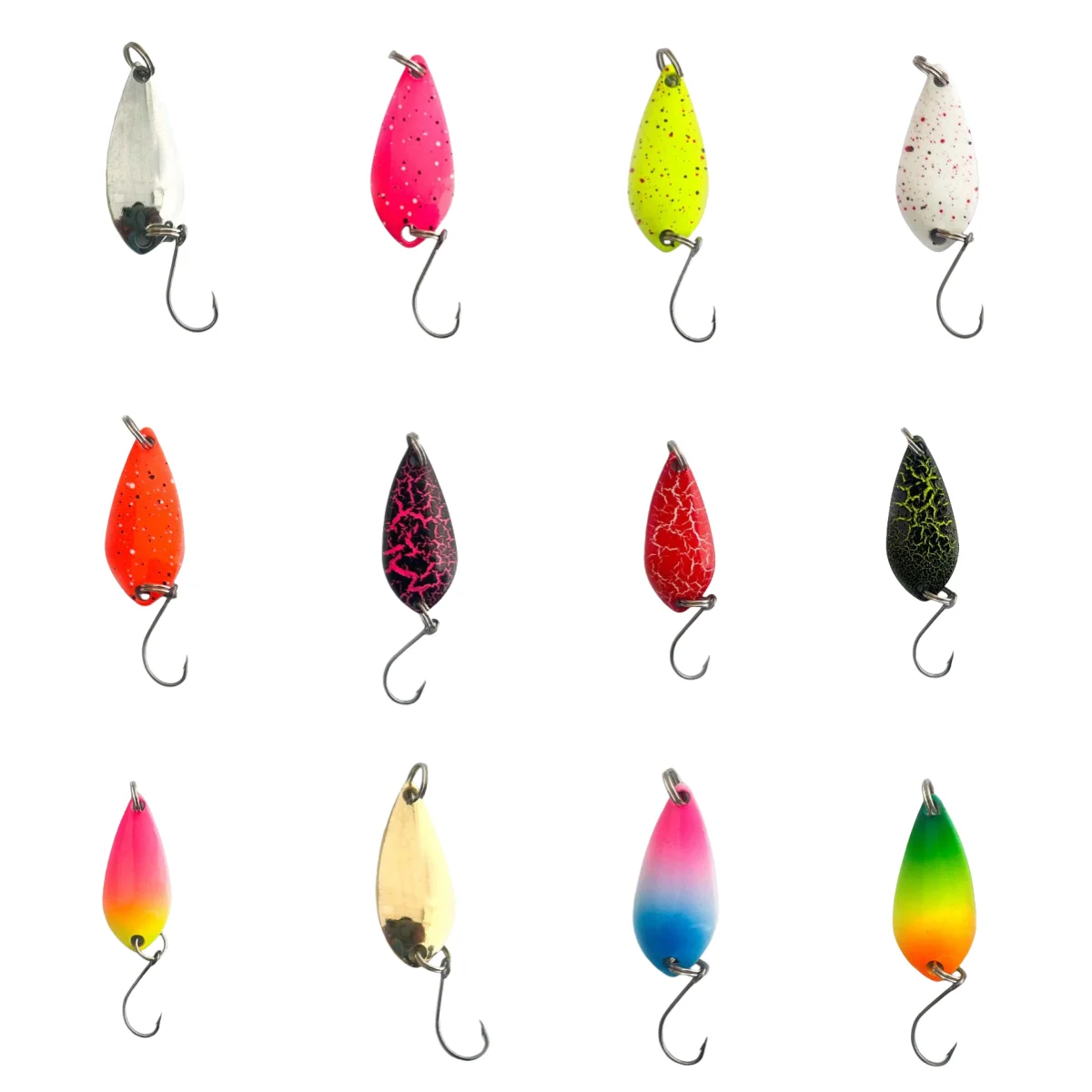 Wholesale Fishing Tackle 1.5/2.5/3.5/5g Pike Metal Spoon Spinner Bait Fishing Spoons Lure with Single Hook