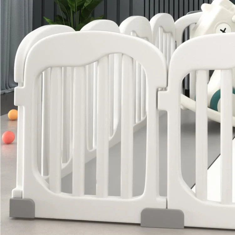 Durable white indoor outdoor soft play white fence safety gate rental kid soft play area fence playground white fence soft play