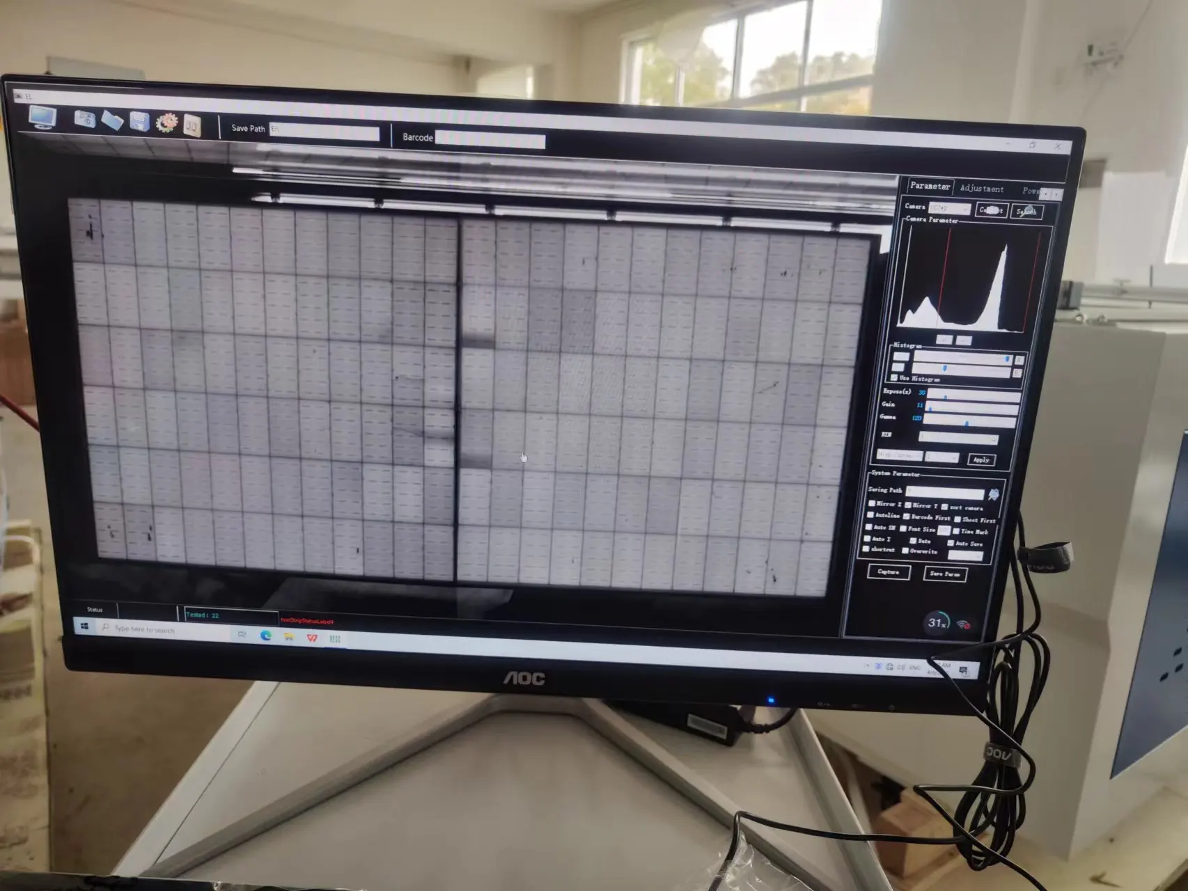 Low cost electroluminescent inspection EL tester for solar panel making machine to test before and after laminate