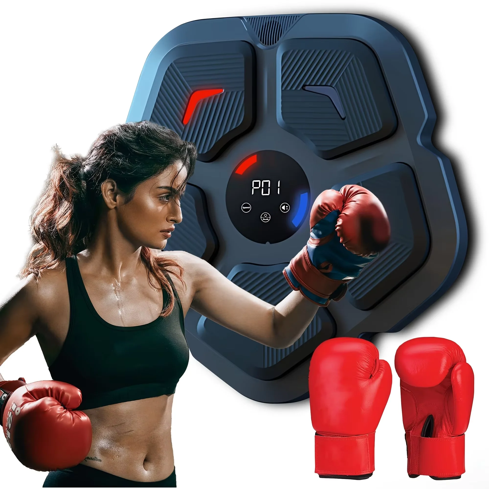 Upgrade 6 Boxing Targets Accelerated Sweating Boxing Machine Smart Music Training Boxing Focus Target
