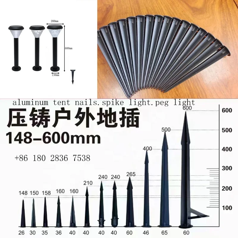 aluminum spike light tent nails spare part