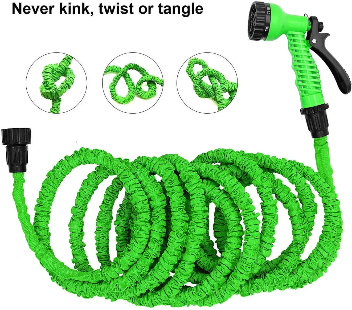 Расширяемый садовый шланг, гибкий тканевый садовый шланг, 25 футов, 50 футов, 75 футов, 100 футов, 200 футов