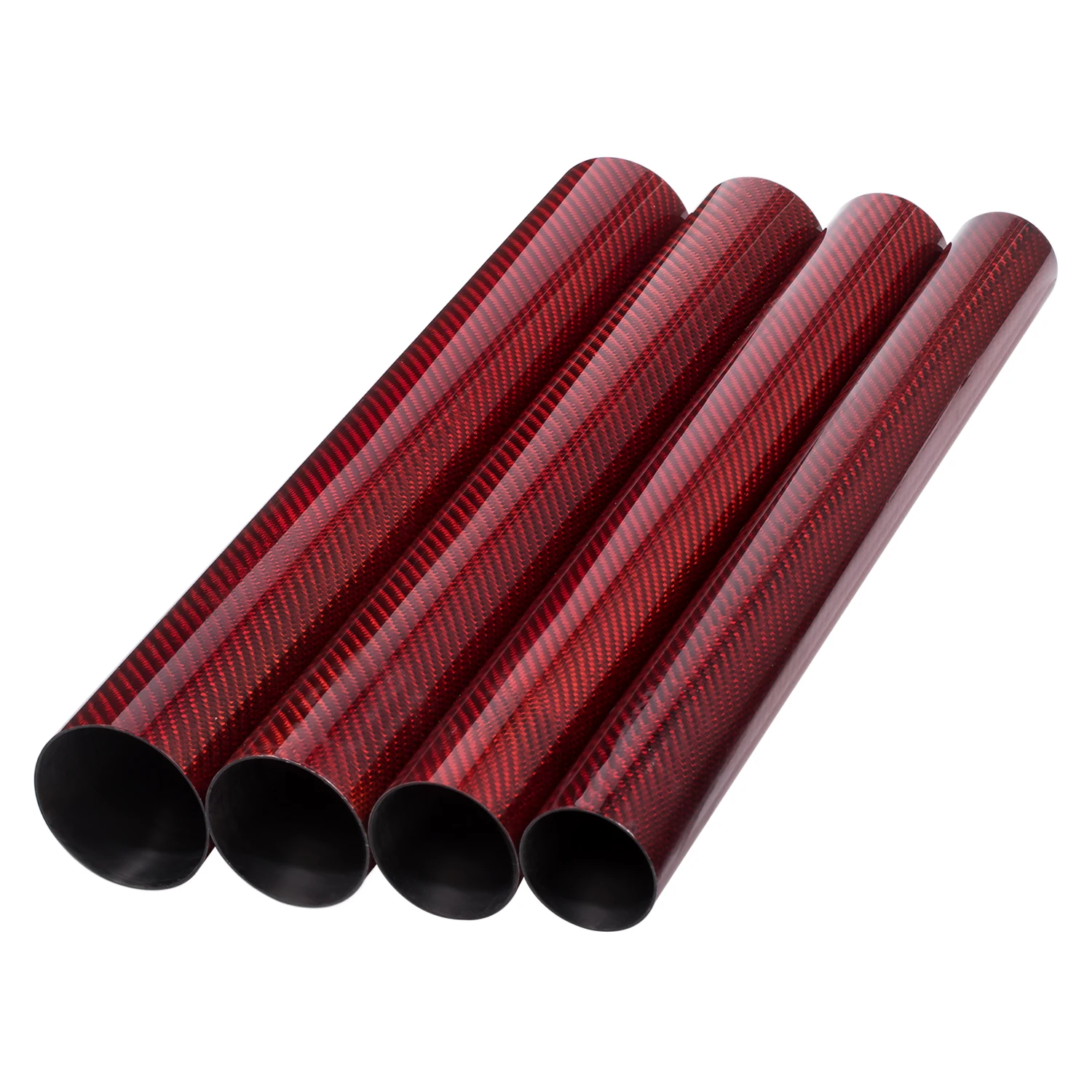 Custom Carbon Fiber Round Tube Whale stone Braided Carbon Fiber Tube Supports Customized Gold Wire Carbon Fiber Tube