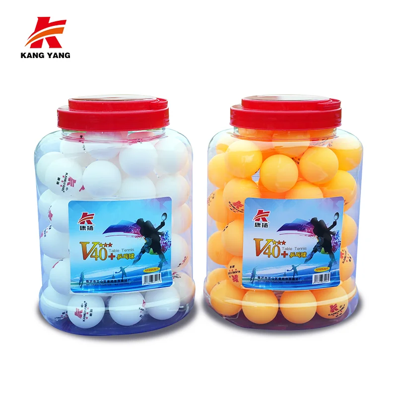 Wholesale 100Pcs/Bag Plastic Color 5 Star Table Tennis Balls Custom 40Mm Ping Pong Ball  For Match