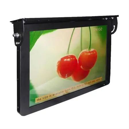 17 Inch LCD LED Advertising Display For Bus Wireless Network WiFi 3G 4G With Mounting Bracket