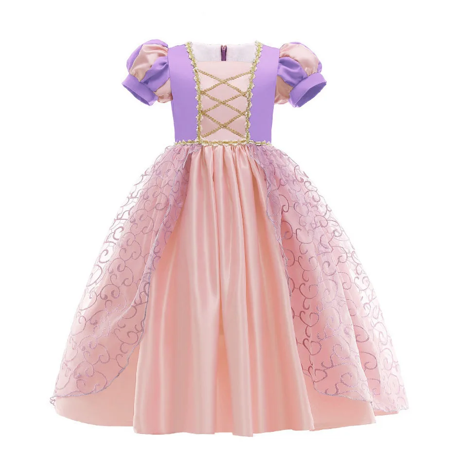 Kids Halloween Birthday Party Ball Gown Clothes Girl Fancy Frocks Girls Rapunzel Dress Children Tangled Princess Costume