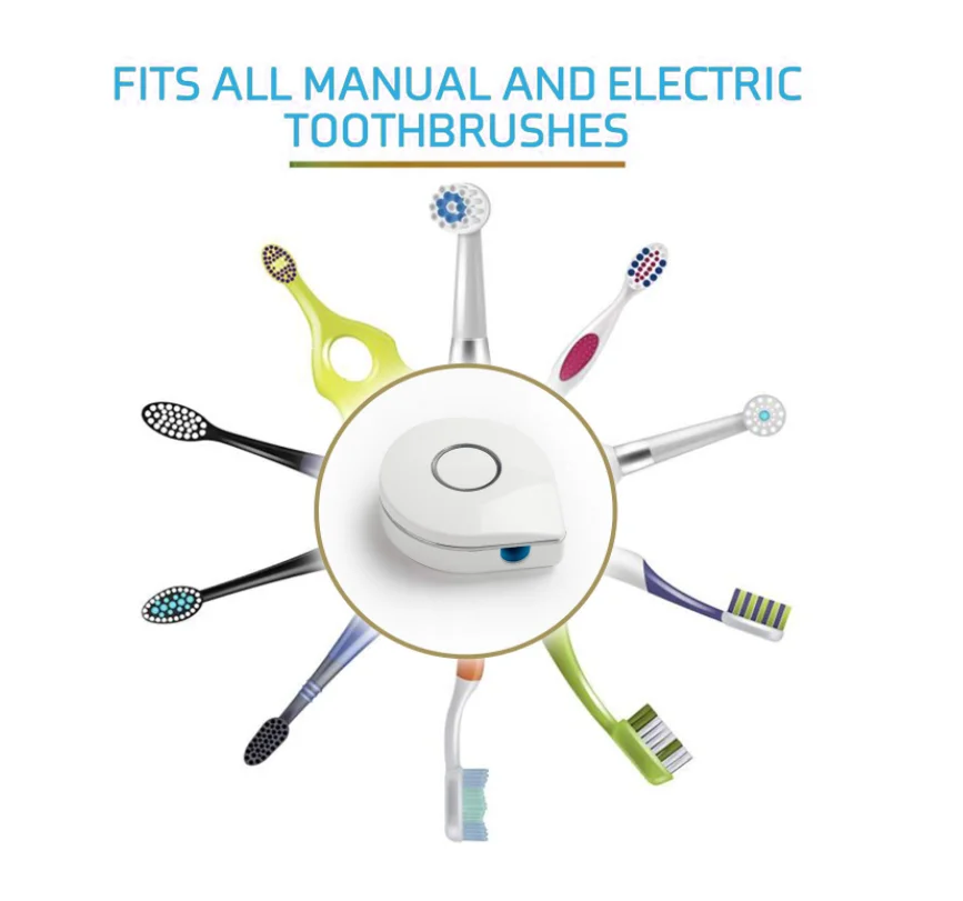 PSB rechargeable mini portable uv sanitizer toothbrush case
