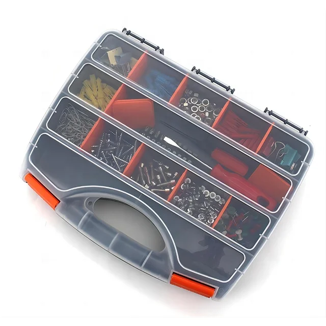 Portable Automotive Tool Box Spare Part Plastic Storage Bins & Box