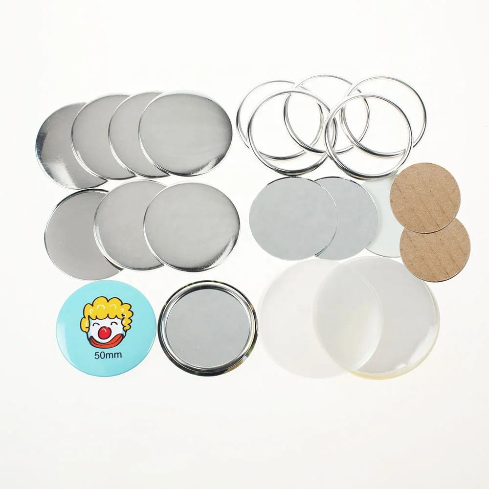 Оптовая продажа, высококачественное круглое косметическое зеркало 50 мм «сделай сам», карманное зеркало, зеркало для макияжа, значок