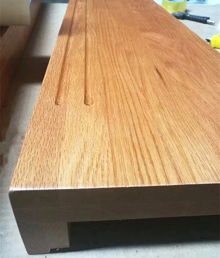 Wood Stair Tread - Wood Stair Treads/Riser/Steps made of Acacia/Rubber Finger Joint Panel