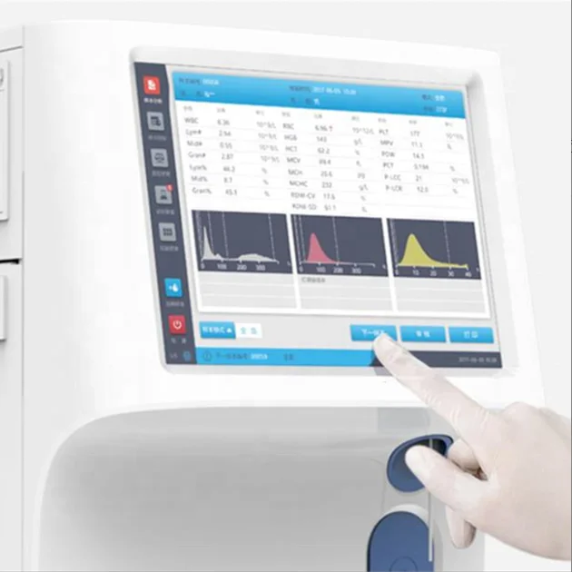 High quality automated open system human 3-part cell blood counter hematology analyzer