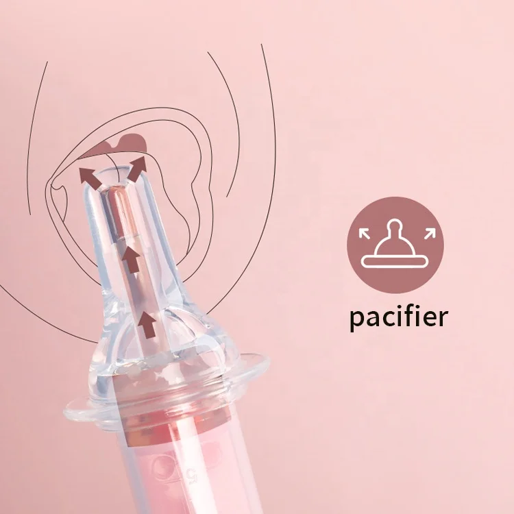 Baby Oral Feeding Syringe Feeder Dispenser Dropper Infant Utensils with Nipple Pacifier Medicine Water Juice Suitable for Infant