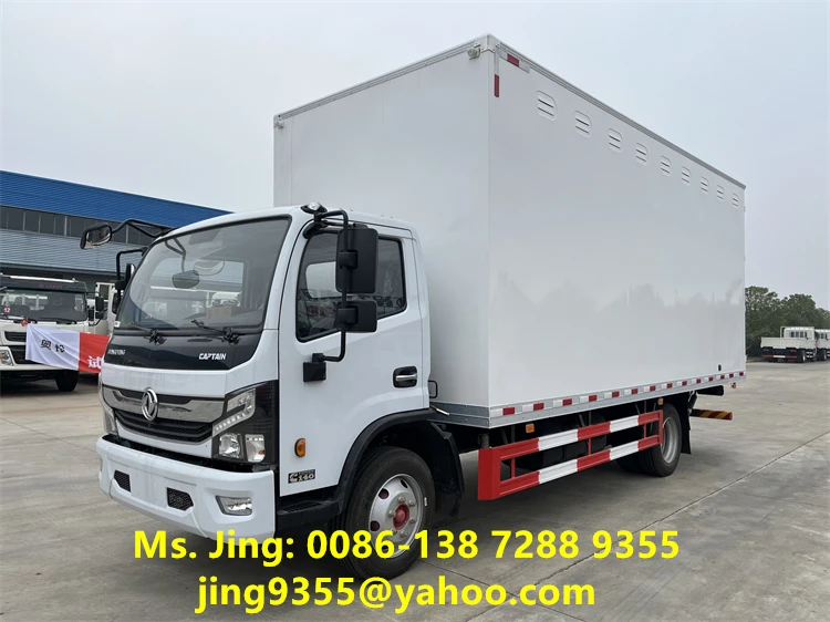 DONGFENG CAPTAIN 4x2 140HP 6 Meters Light Truck Van Truck 6-8 Ton With Tail lift