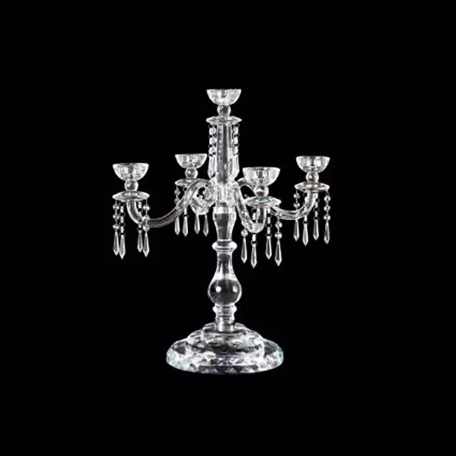 cheap hanging wedding table centerpiece crystal candelabra candlestick