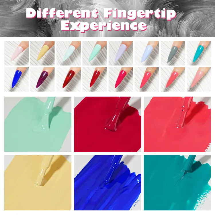 R S Nail Factory Direct Sales 640 Colors UV Nail Gel Polish 15ml Long Lasting Color Nail Gel Polish