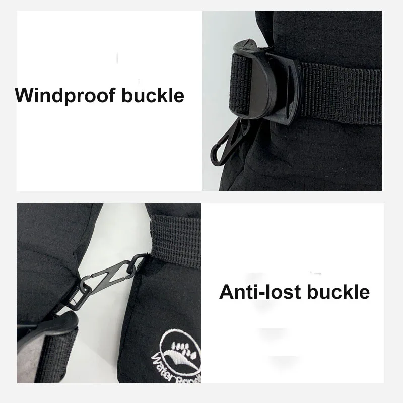 Зимние перчатки для сенсорных экранов для взрослых, водонепроницаемые ветрозащитные теплые зимние перчатки с пальцами для велоспорта