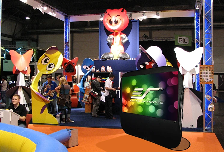 Elite Factory hot Sale New Projection Screens Design Pop-up Cinema 92inch 16:9 Portable Outdoor Fast Folding Projector Screen