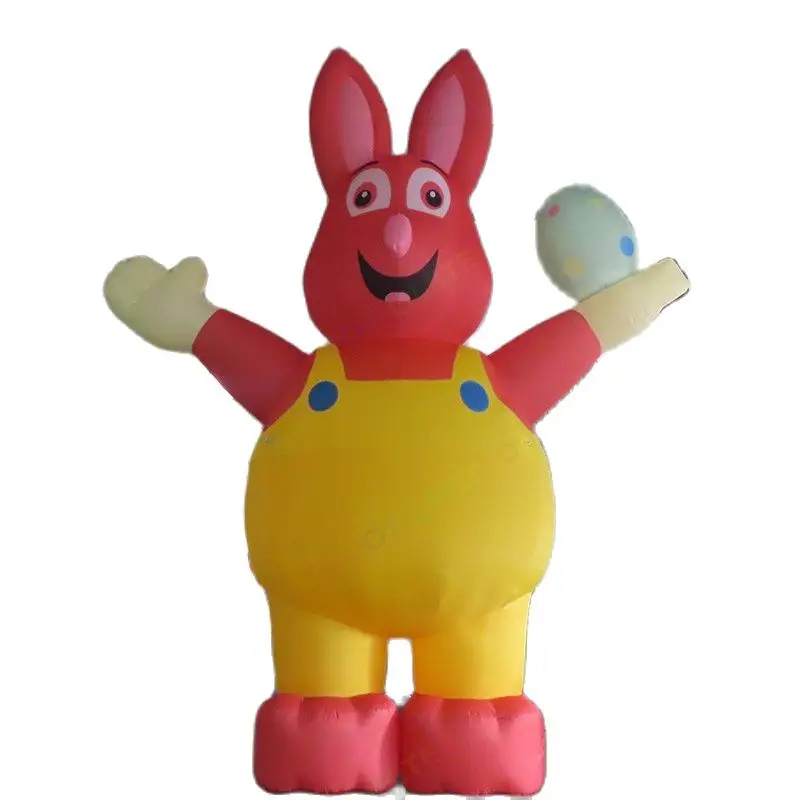 Gigantic 20ft Inflatable Rabbit with Egg Toys EyeCatching Easter Bunny Decor for Outdoor Display