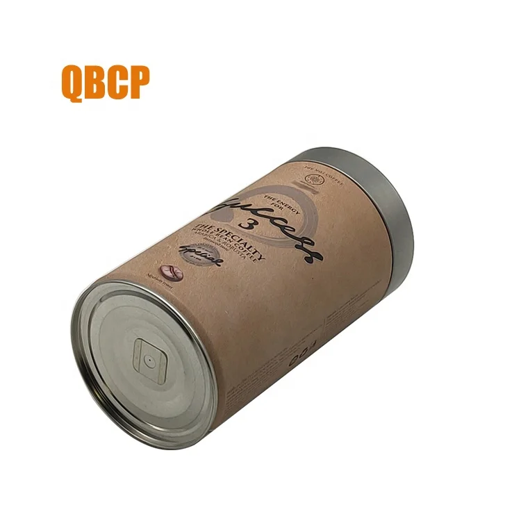 
custom coffee bean tin can with degassing valve 
