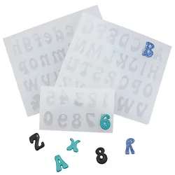 NEW DIY Crystal Epoxy Molds for 26 English Letters and Numbers Set Jewelry Silicone Casting Mould clear epoxy resin mold