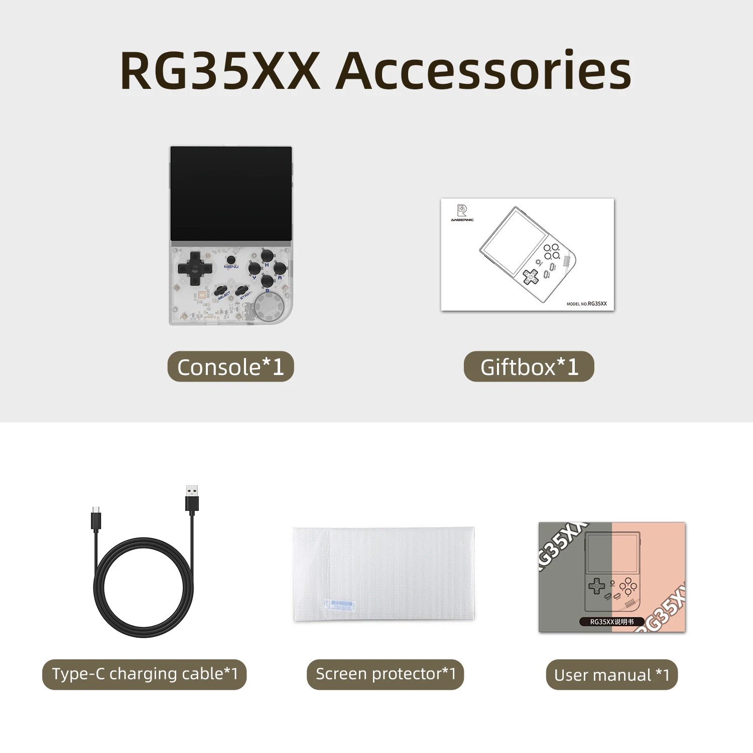 RG35XX портативный плеер портативная игровая консоль с 3 5-дюймовый IPS экран двойной качалка игры детские подарки