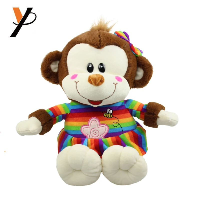 Customized  monkey plush toy stuffed animal with banana