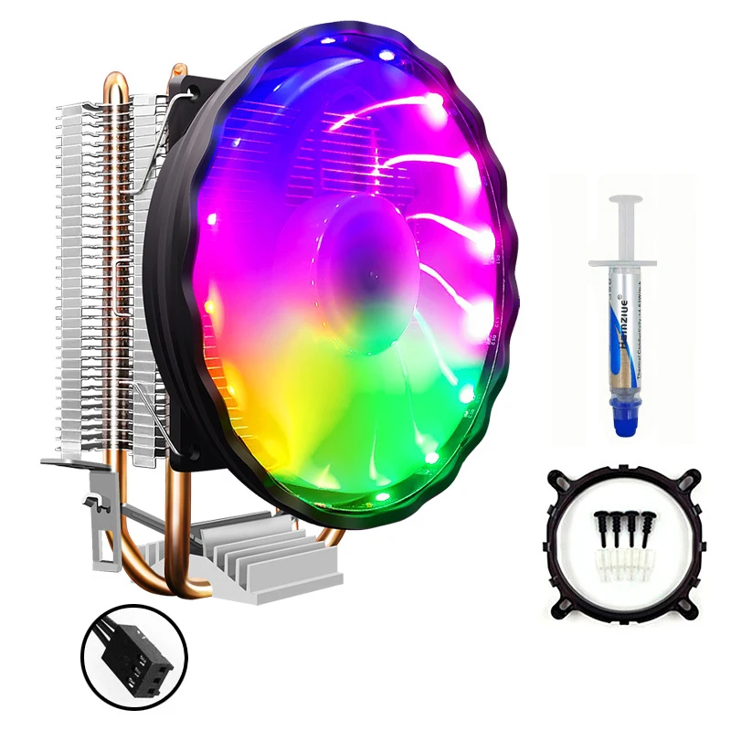 2022 3pin CPU fan radiator 90mm radiator processor pure copper base Cooling computer fan