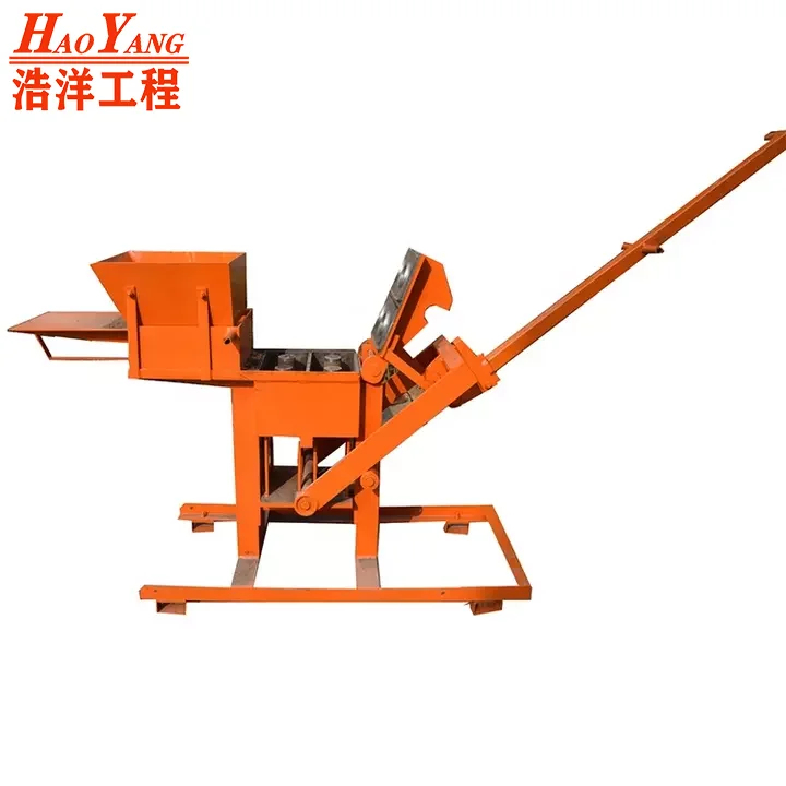 Mini clay brick making machine JZ-1 uganda hand press interlock block machine