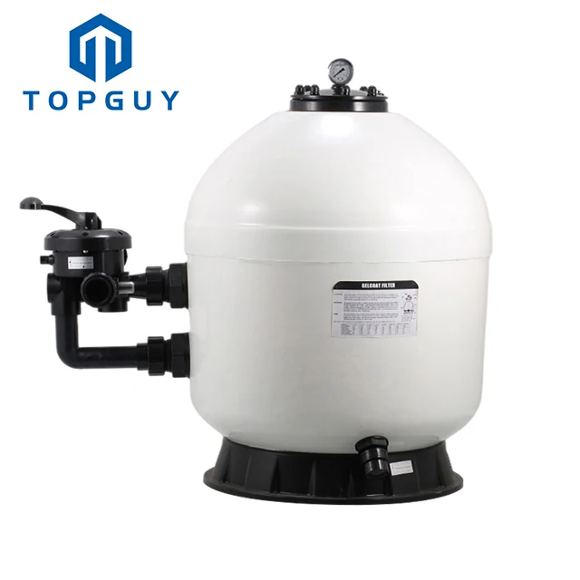 High quality side mount gel coat swimming pool sand filter for filtration