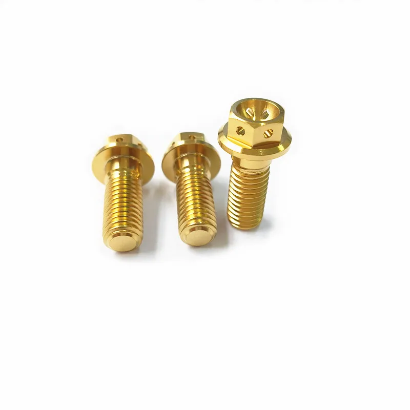 M10*35 Titanium flange bolts with hole GR5