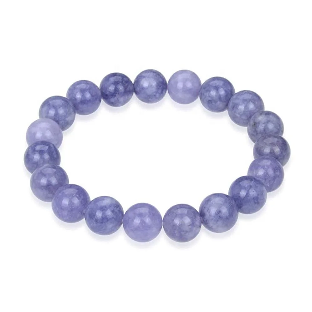 Genuine AA Grade Tanzanite Quartz Healing Crystal Energy Quartz Gemstone Beads Bracelet