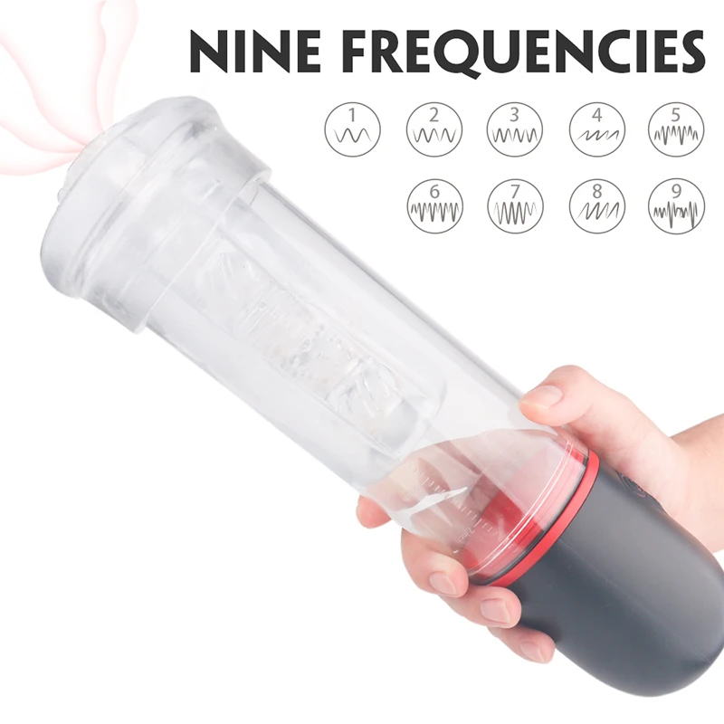 Massage Vibration Pump Amplifying Pump Sex Products Electric Air Suction And Vibration Max Man Pro