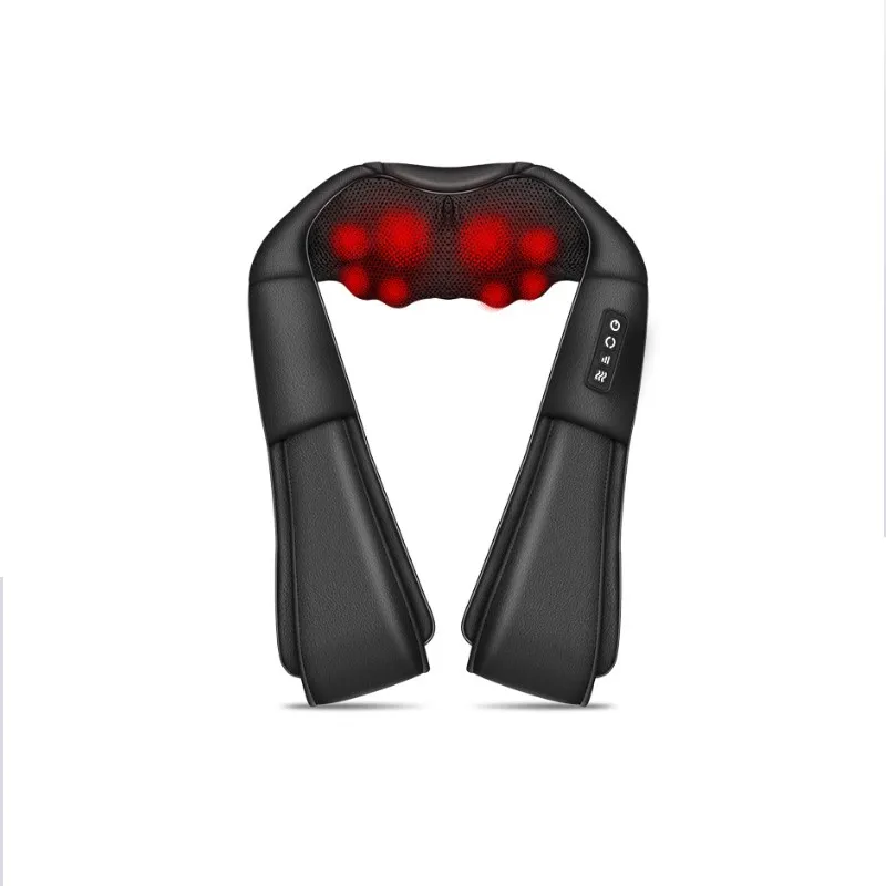 High quality PU leather Pillow Massager  Neck Massager 3 Speeds Pain Relief Heat Shoulder Foot Leg Full Body Muscle  Massager