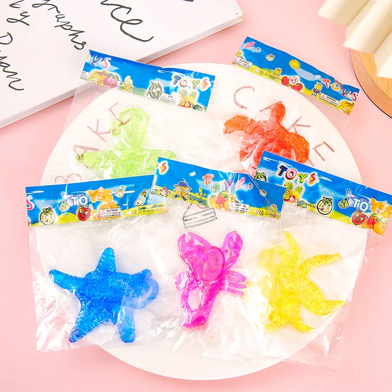 Cute Ocean Animal Sticky Stretchable Sticky Toys Kids Birthday Gifts Party Favors Guest Gifts School Goodie Filler