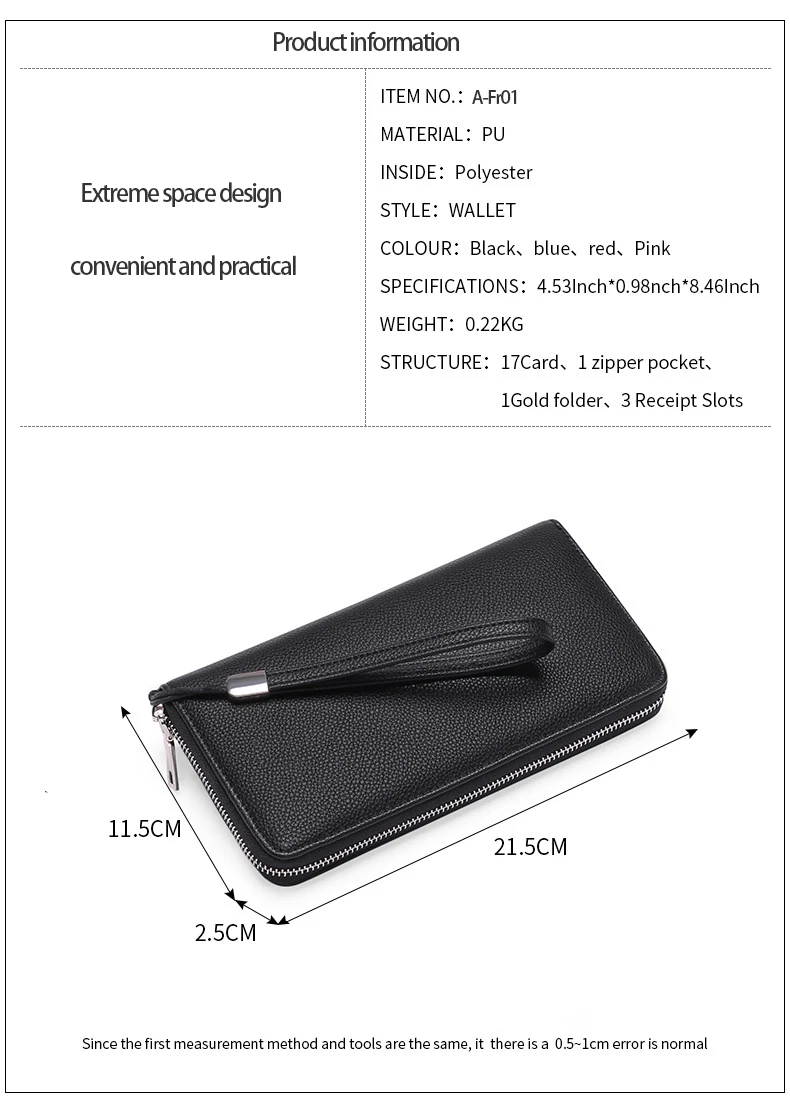  Soft Leather ladies Long wallet bag female luxury Multiple card slots money rfid coin purse wallets