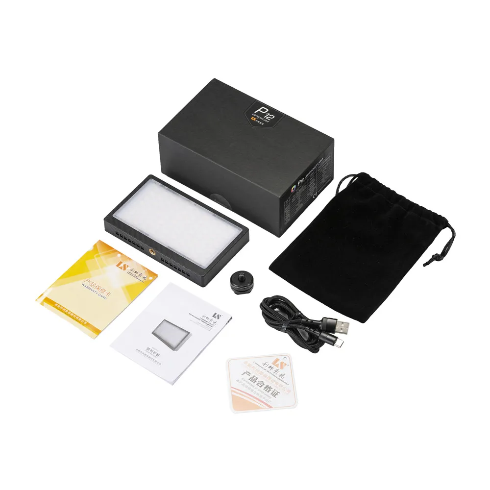 LS New Arrival 12W HS-P12 Photographic Lighting Video Camera Selfie Studio Fill Lamp RGB pocket Light