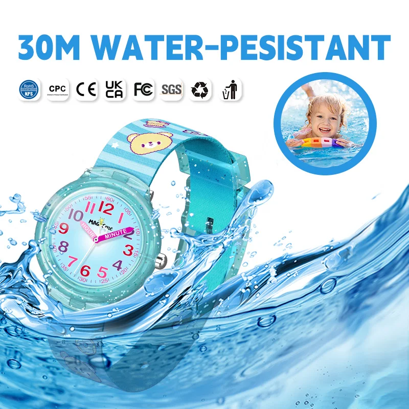 Bling japanese cartoon girl watch waterproof chain watch for girls