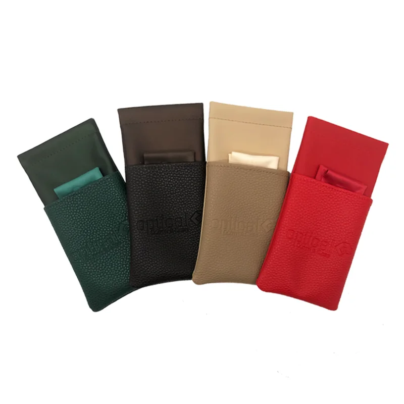 Pu Glasses Case High Quality Microfiber In Bag Custom Logo Leather Sunglasses Bag Glasses Pouch