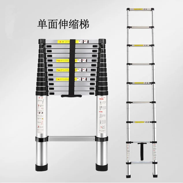 EN131Telescopic Extension Aluminum Step Ladder Folding Multi Purpose