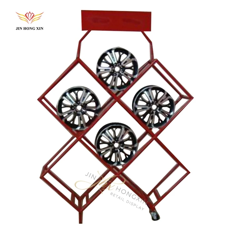 OEM ODM stackable heavy truck spare storage racking motorcycle tire and wheel display racks