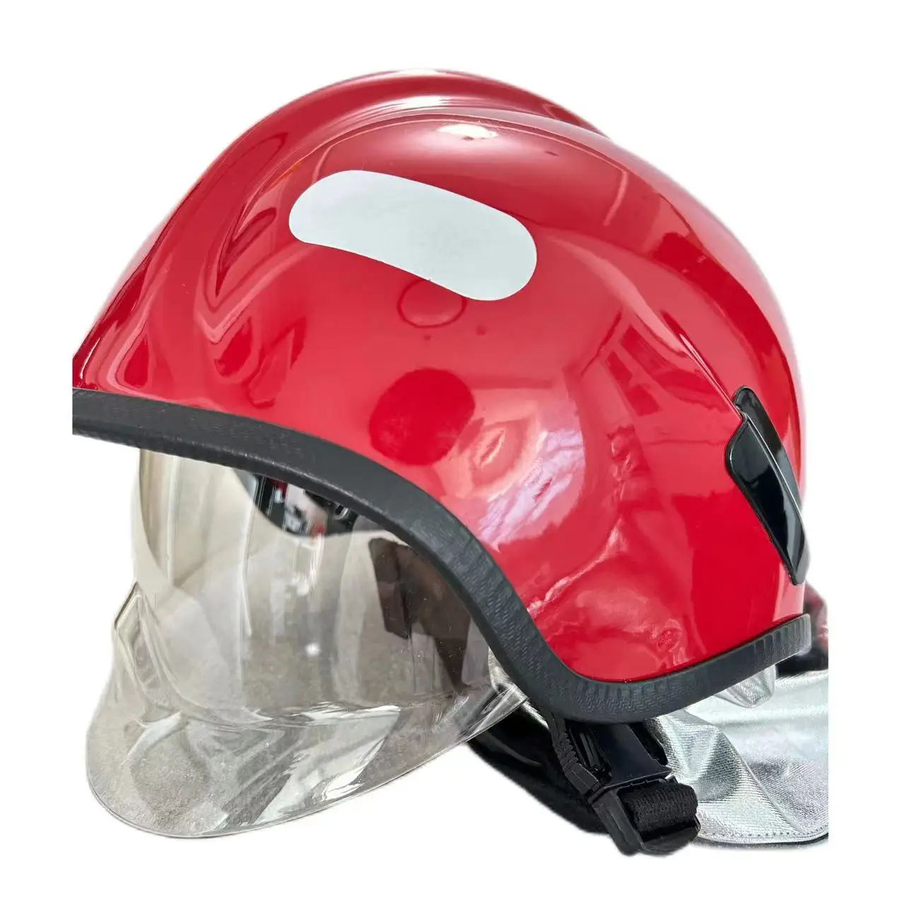 Light weight withstand high temperature firefighting helmet with adjustable chin strap for firemen