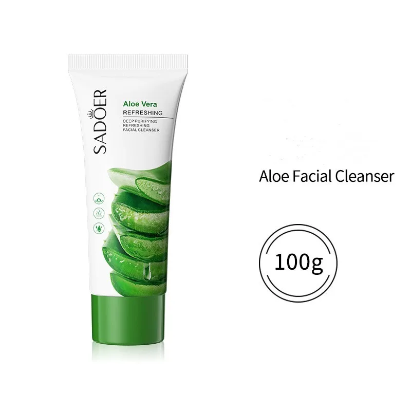 Daily Gentle Nourishing Moisturizing Aloe Vera Face Wash With Vitamin E Nourishing Fruit Scent Face Cleanser For Normal Dry Skin