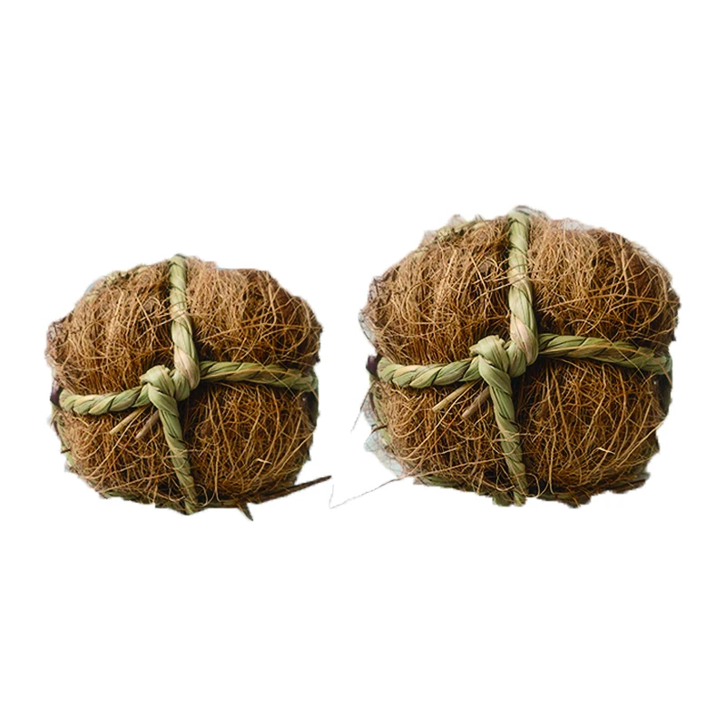 Wholesale Hand Knitting Grass Ball Pet Toys 7CM Rabbit Squirrel Hamster Parrot Toys Rattan Ball