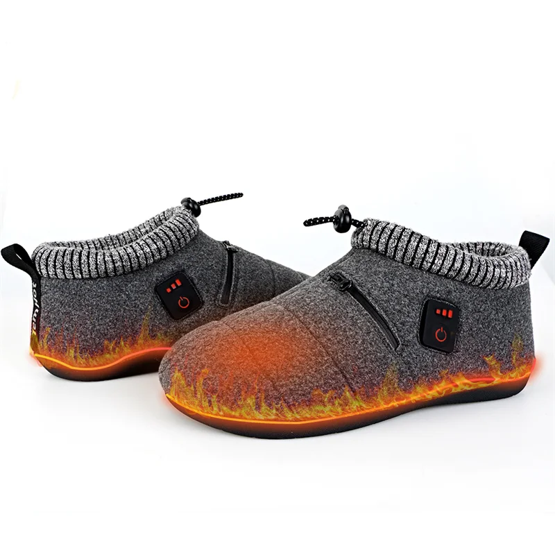 Rechargeable Battery Foot Wear Heated Shoe for Men and Women 7.4V 2200mAh Keep Feet Warm Heated Slippers