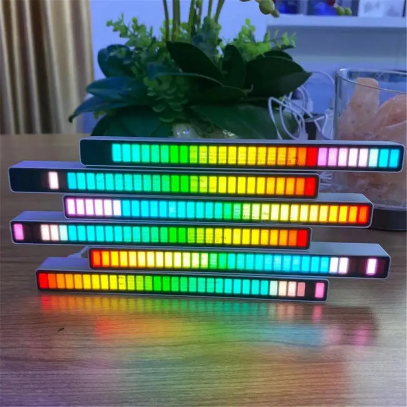 Mini voice control light voice control pickup rhythm light creative color music environment light