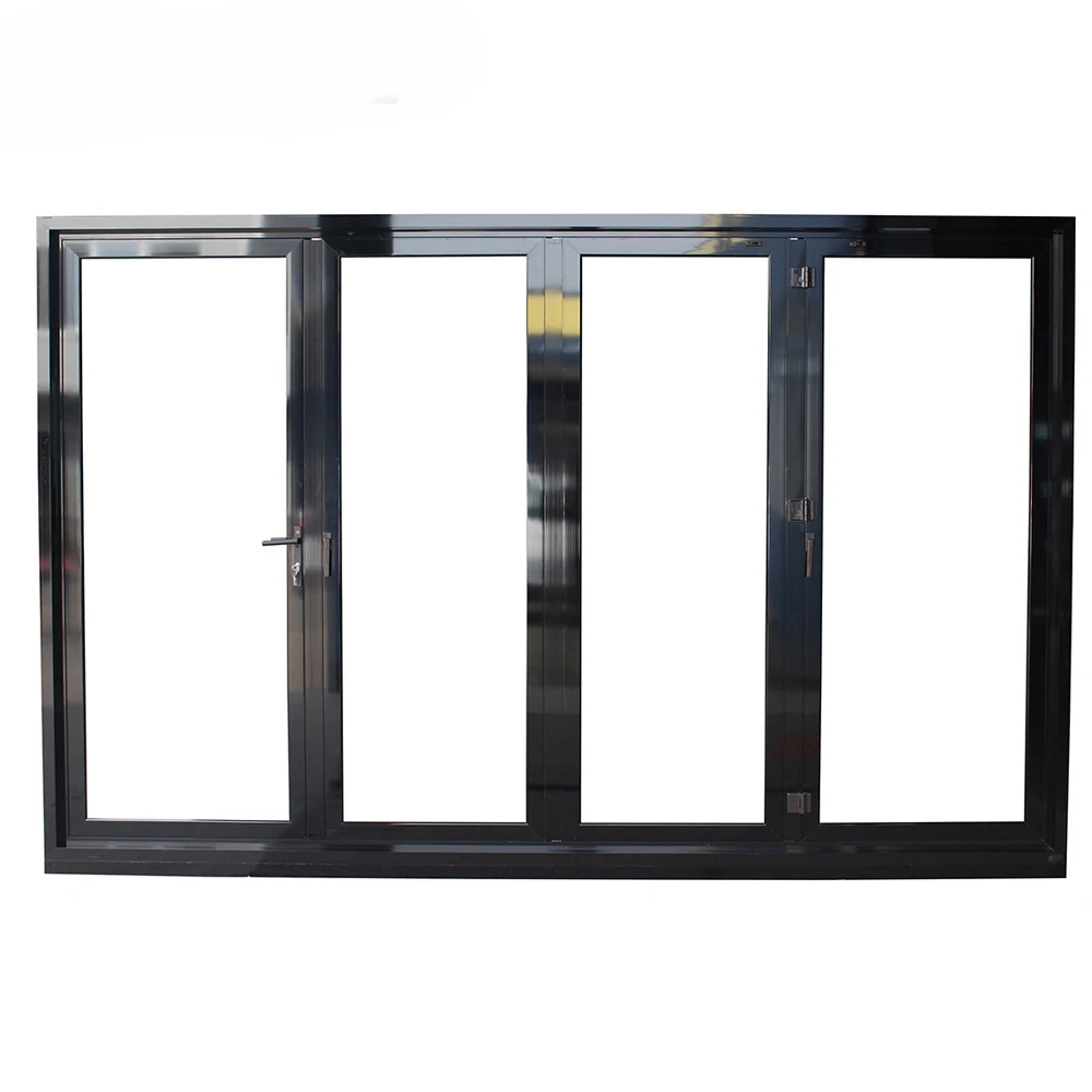 As2047 Nfrc Aama Nafs Noa Standard Aluminum Triple Glass Soundproof Folding Doors